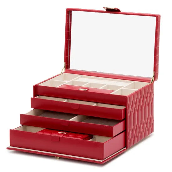 Leather jewelry box