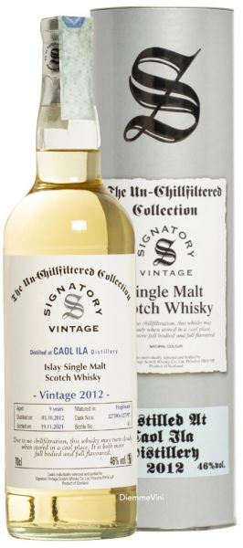 Whiskey the Una Chillfiltered Collection Distillery 2012