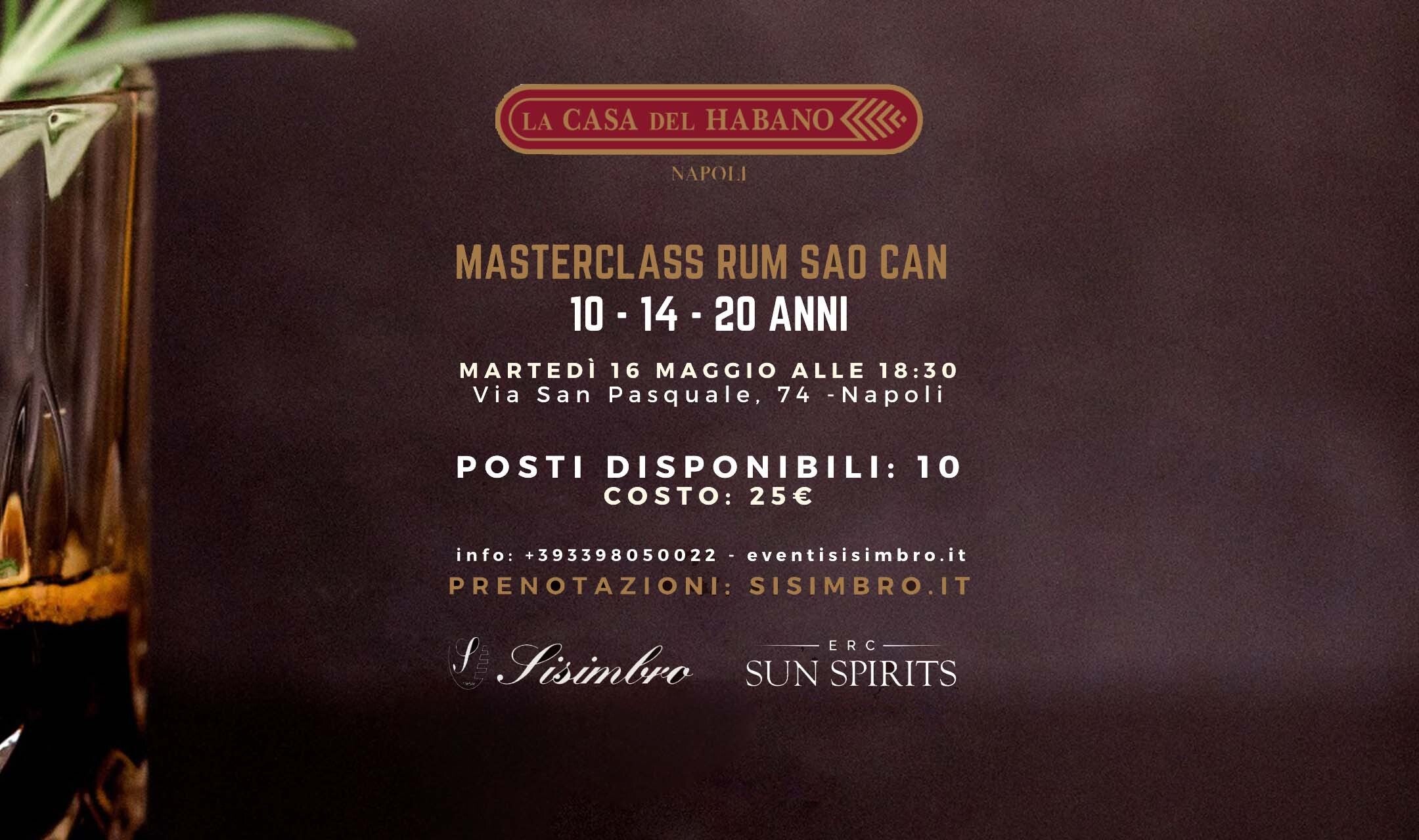 Masterclass Rum Sao Can