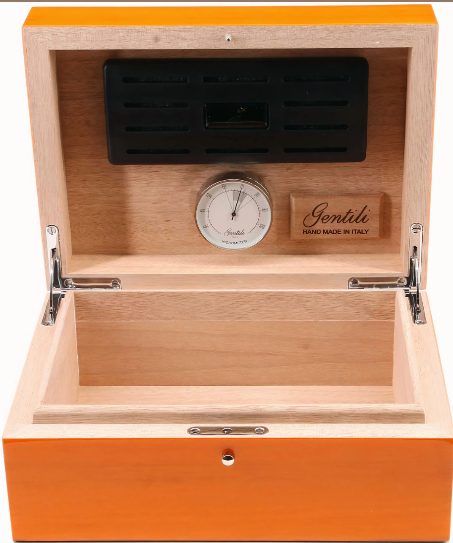 Humidor 20 orange cigars