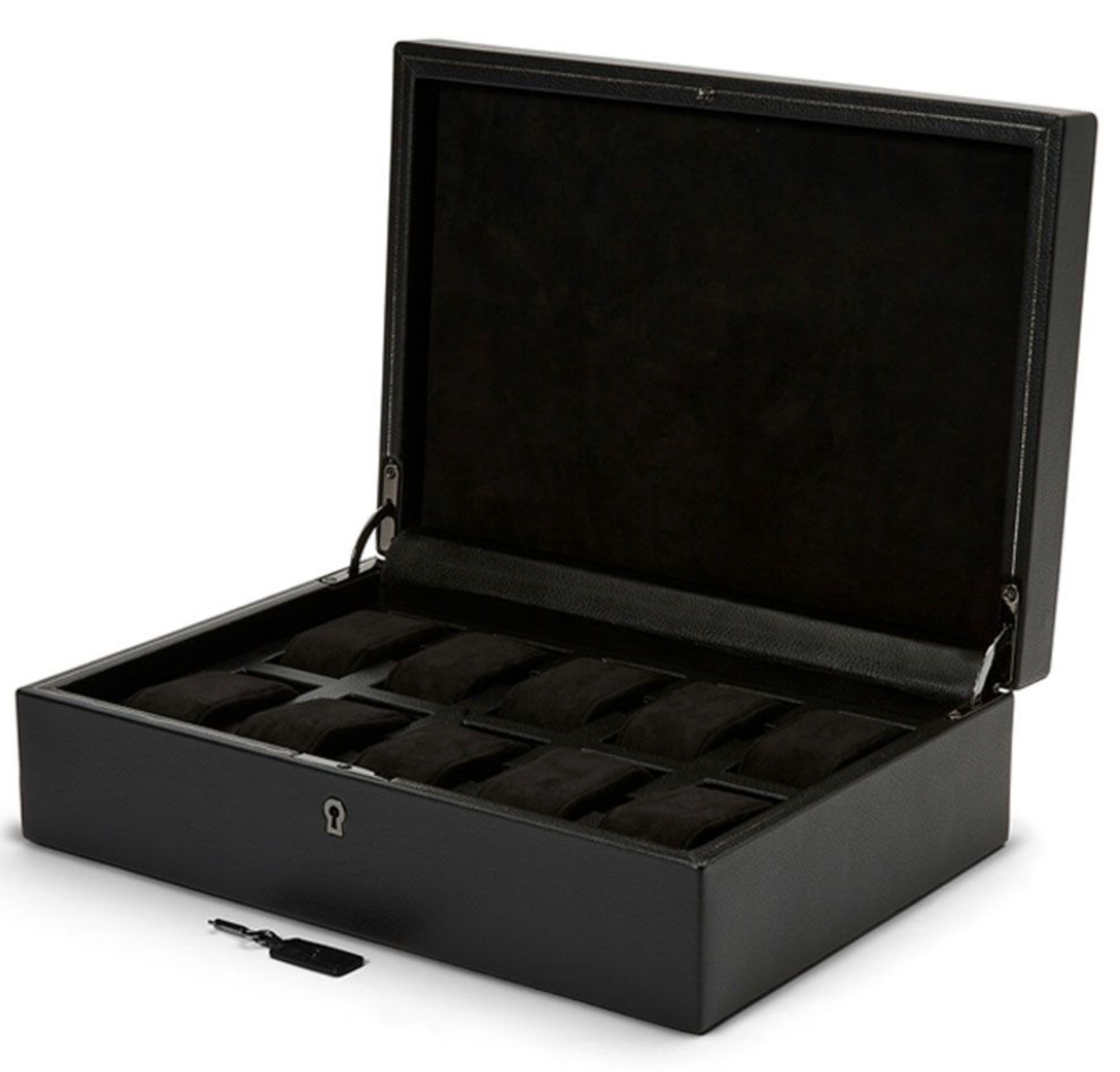 Leather watch case for 10 watches.