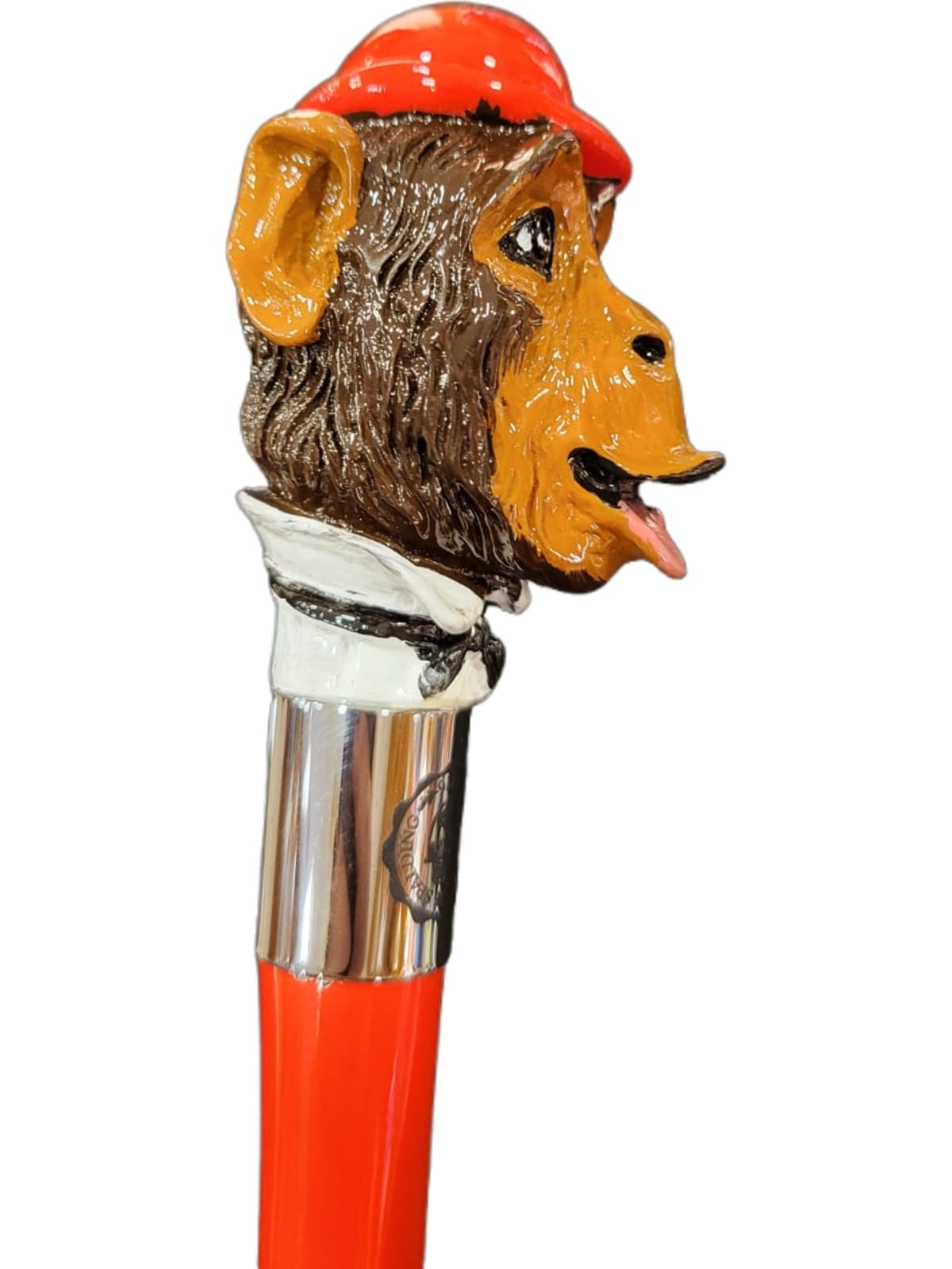 Shoe horn with monkey handle.