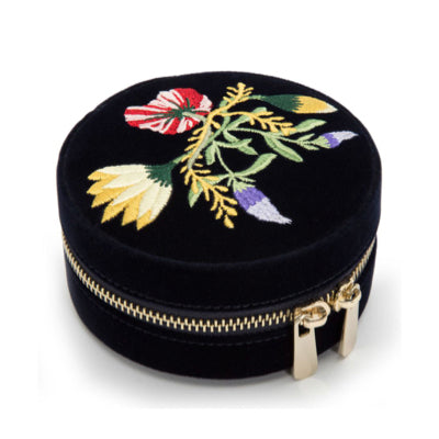 Embroidered Velvet Jewelry Box