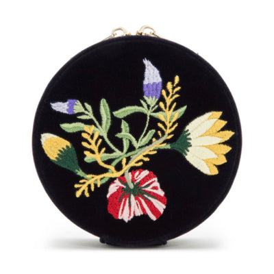 Embroidered Velvet Jewelry Box