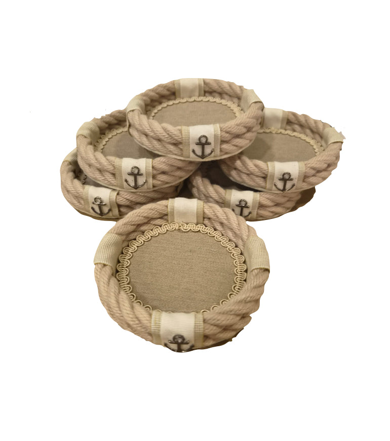 Set Sottobicchieri in corda