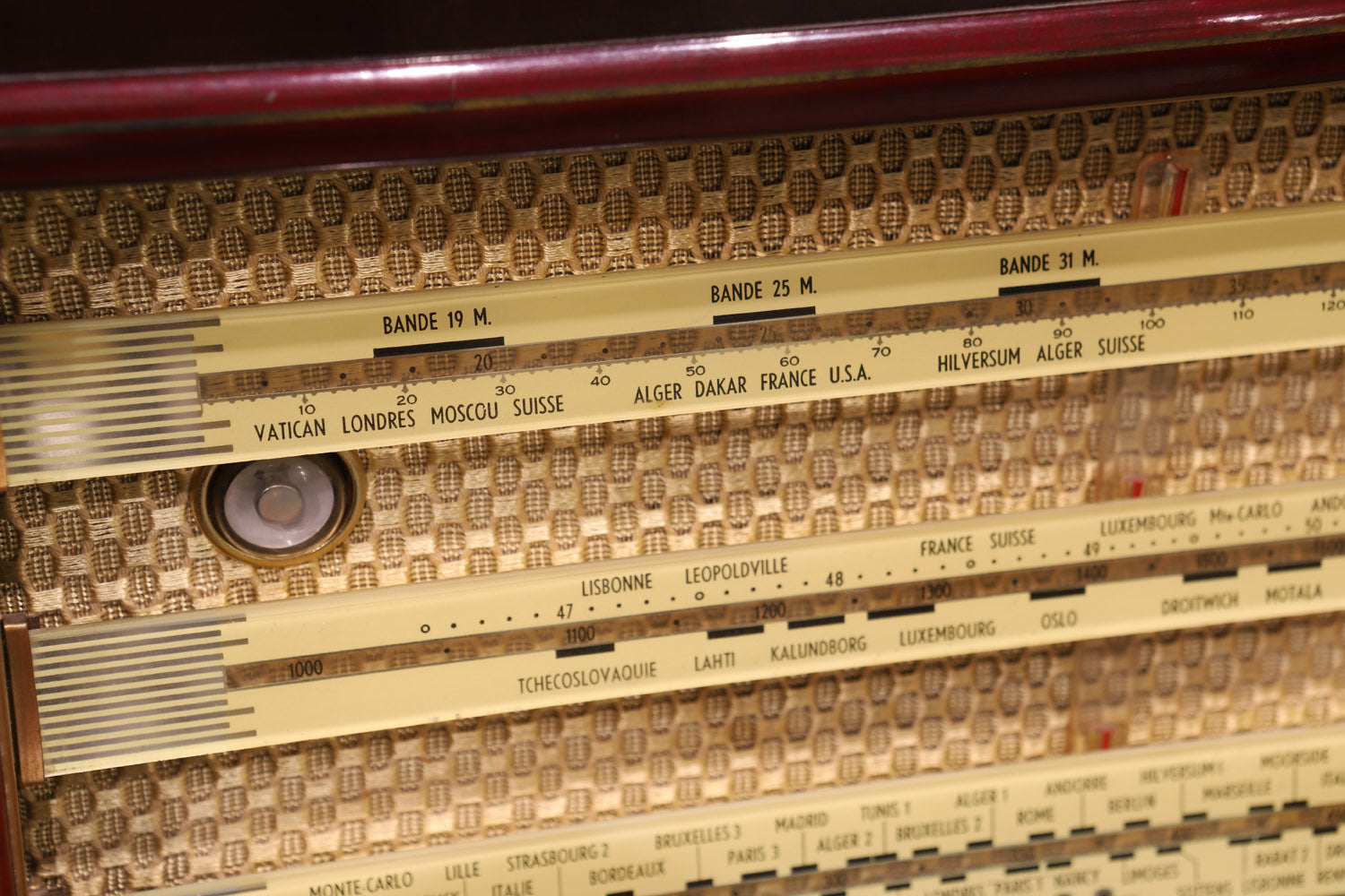 Original 50's radio with completely modernized and functioning interior with bluetooth